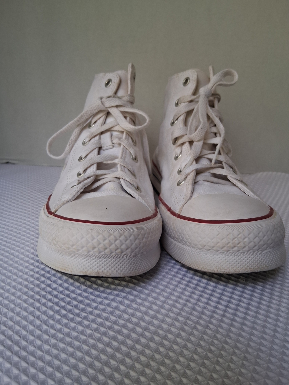 Converse White High-Top Canvas Sneakers